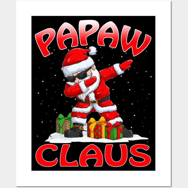 Papaw Santa Claus Christmas Matching Costume Wall Art by intelus